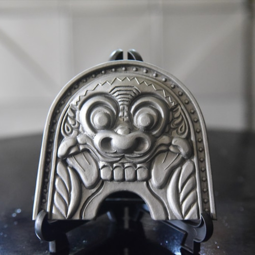 卓上サイズの鬼瓦 古代鬼面 IK-Ⅱ その他置物 いぶしギャラリー瓦廊