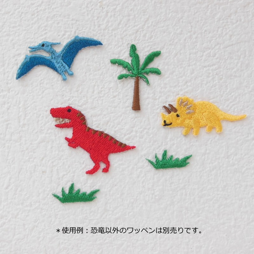 2枚お選び下さい】恐竜ワッペン ワッペン・アップリケ 34N 通販
