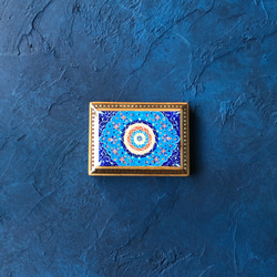 ペルシャの象嵌細工　カードケース　小箱【ハータムカーリー002】 1枚目の画像