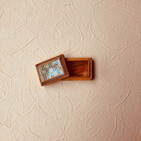 ペルシャの象嵌細工　小箱【ハータムカーリー013】 5枚目の画像