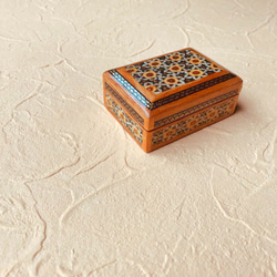 ペルシャの象嵌細工　小箱【ハータムカーリー013】 6枚目の画像