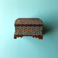 ペルシャの象嵌細工　小箱【ハータムカーリー014】 2枚目の画像
