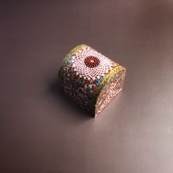 キャメルボーンの小箱　宝石箱　S レッド【JAABEH-004】 10枚目の画像