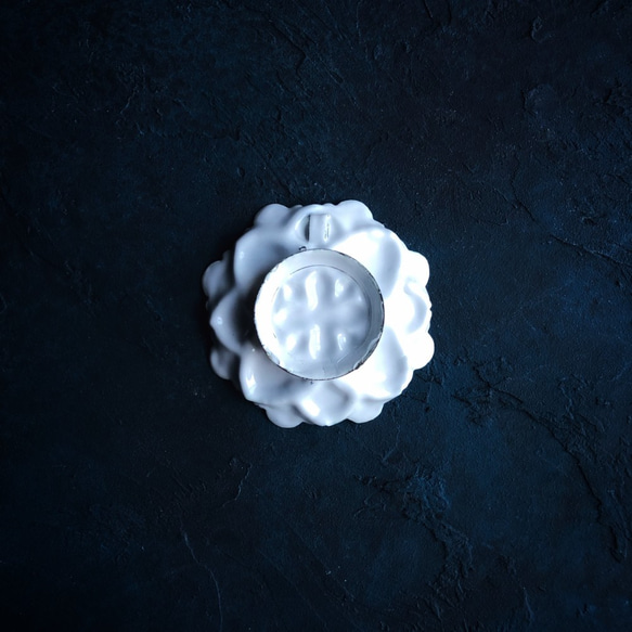 ペルシャのエナメル皿　ジュエリートレイ　飾り皿　Φ10ｃｍ【ミーナーカーリー013】 2枚目の画像