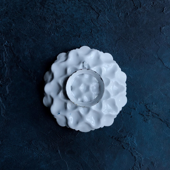 ペルシャのエナメル皿　ジュエリートレイ　飾り皿　Φ12ｃｍ【ミーナーカーリー011】 2枚目の画像