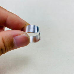 純銀 寬版 素面 戒指 可客製名字 S60 第9張的照片