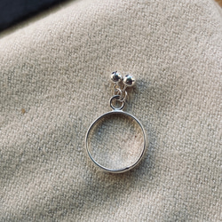 純銀 鈴鐺 開口戒指 S210 第3張的照片