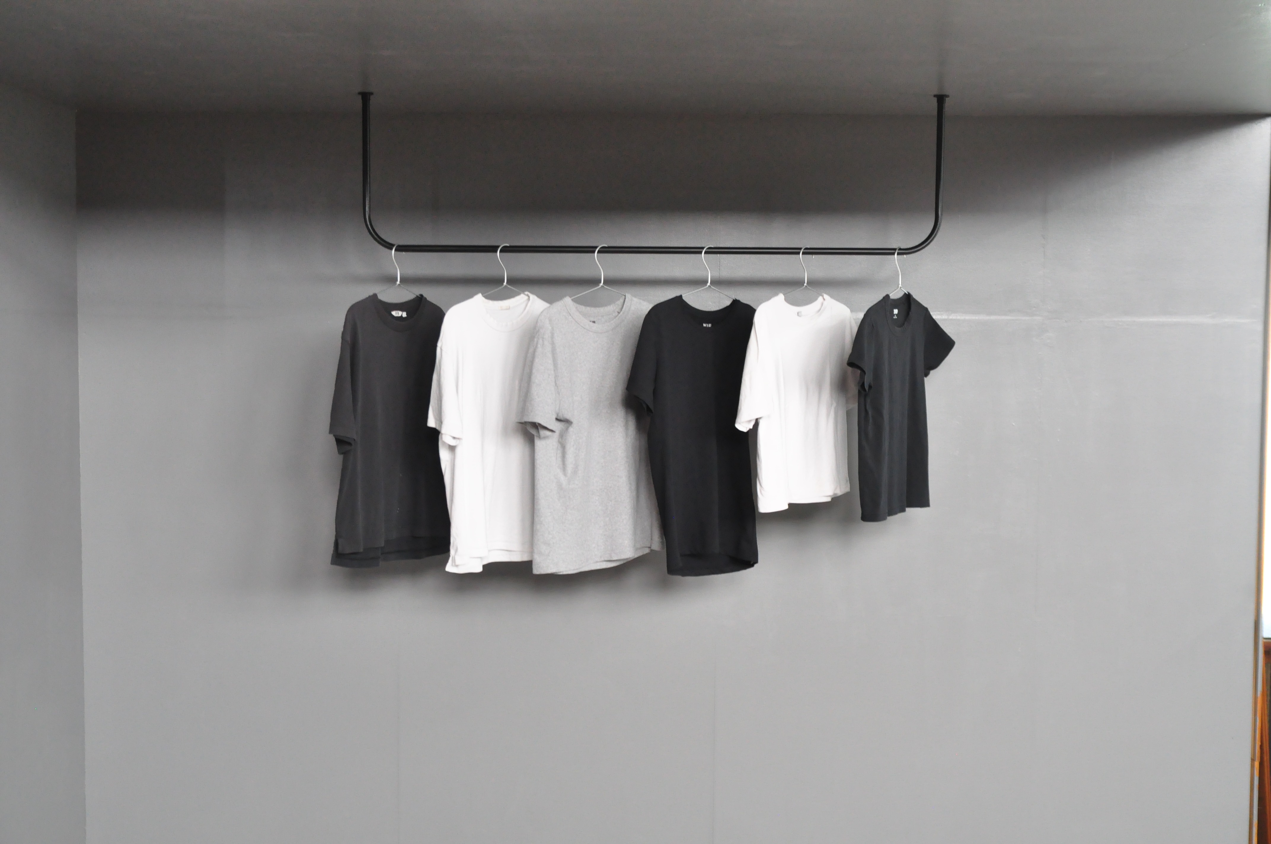 ランドリールームハンガーラック(ブラック)