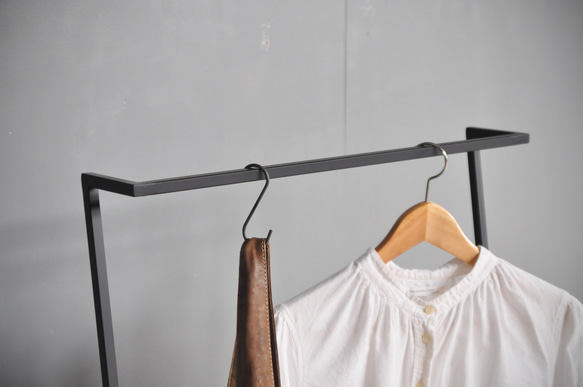 アイアンハンガーラック(ブラック) 