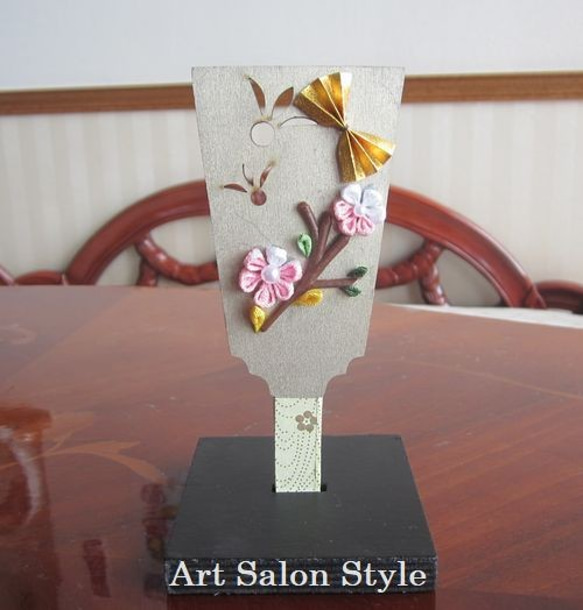 オーダー品】つまみ細工羽子板梅の花