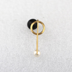 photon 4 earring gold/black 3枚目の画像