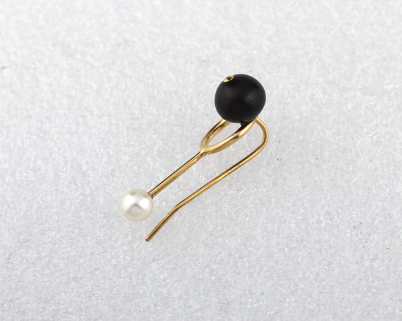 photon 4 earring gold/black 5枚目の画像