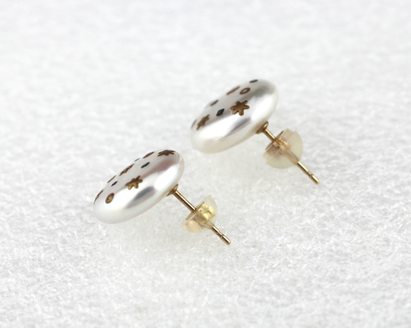 make pearl pattern a earrings 3枚目の画像