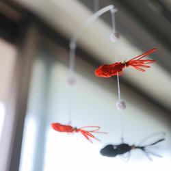 水引で結った金魚のモビール モビール mizuhiki.karigane 通販