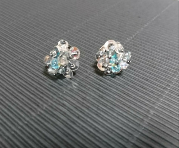 「Creema限定」cool iceberg earring  ❄️クールなアイスベルク ピアス❄️ 1枚目の画像