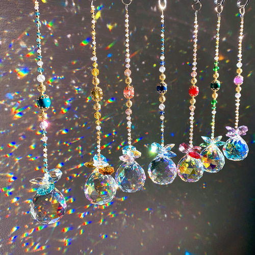 スワロフスキーも♪/2本セット*シンプルなサンキャッチャー サン  