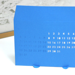 封筒のカレンダー　envelope calendar [ブルー]　 2枚目の画像