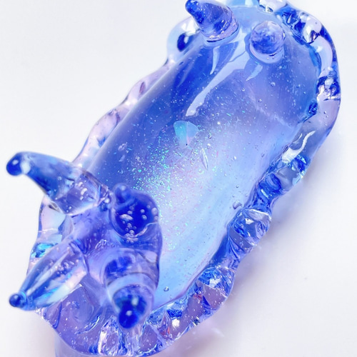 展示］宇宙を宿すガラスのウミウシ［夢］U89 その他置物 温井ガラス