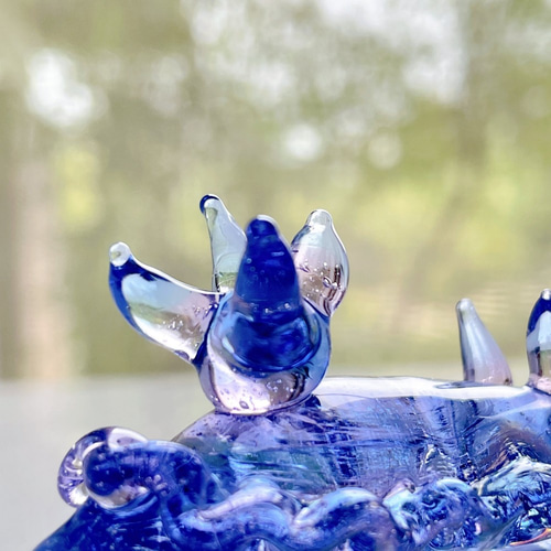 展示］宇宙を宿すガラスのウミウシ［夢］U89 その他置物 温井ガラス