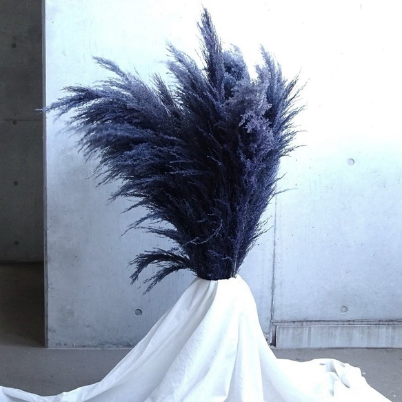 ドライフラワー  スワッグ　パンパスグラス　ブルーアイス ドライフラワー スワッグ パンパスグラス ブルーアイス