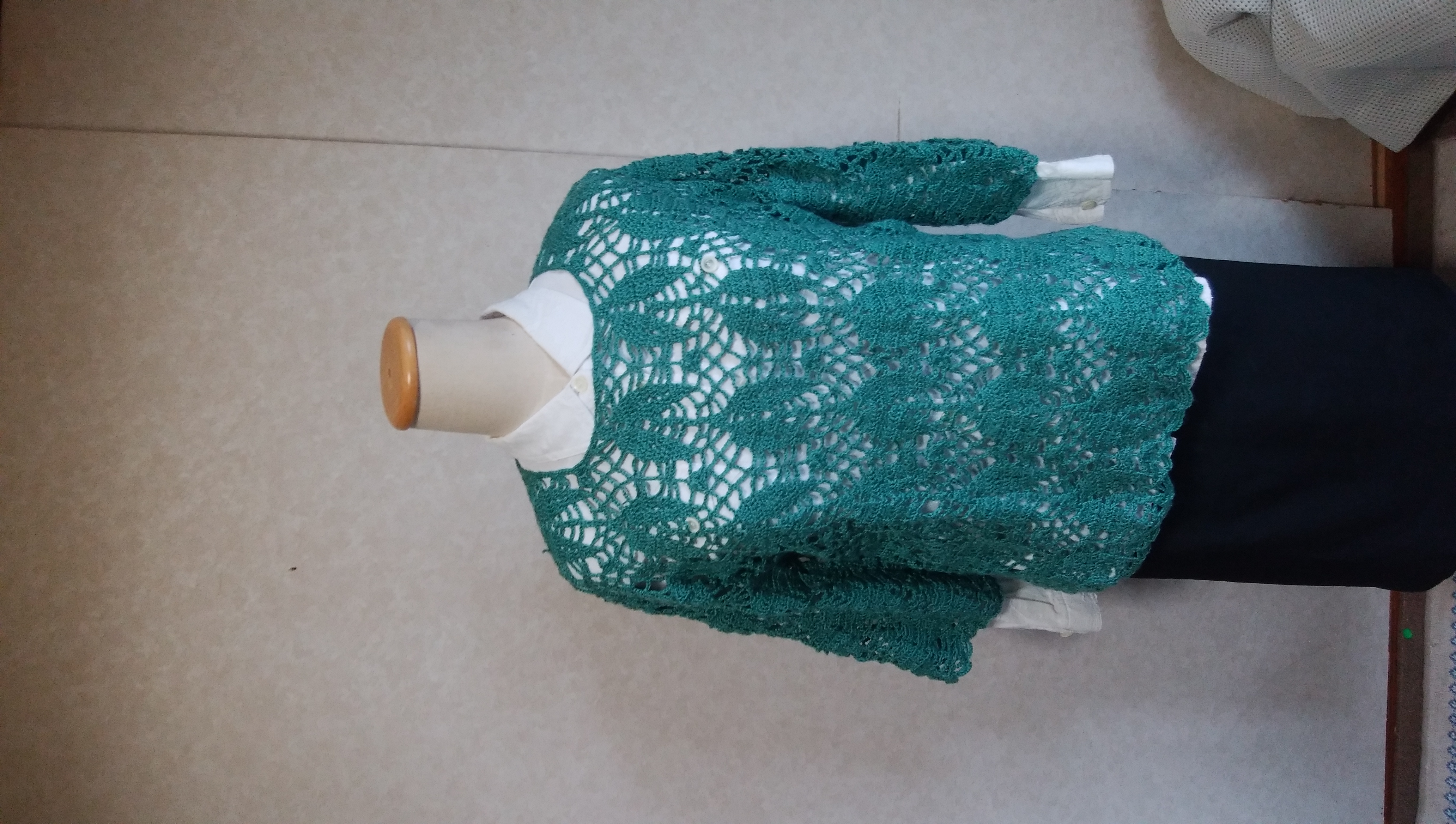 リーフ模様セーター 一品物