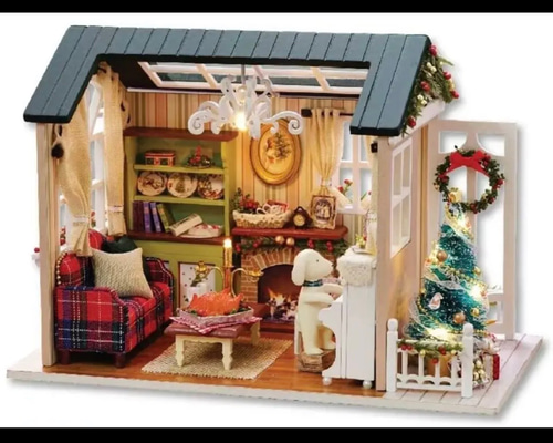 クリスマス パーティー」の家^ ミニチュアハウス ドールハウス その他