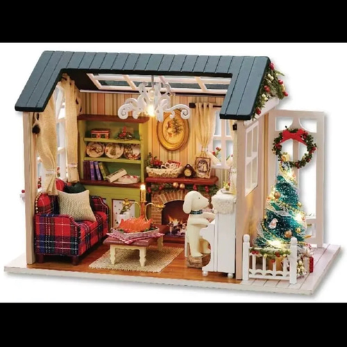 クリスマス パーティー」の家^ ミニチュアハウス ドールハウス その他 