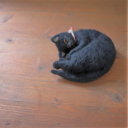 和カップ猫　黒猫　Φ10.5cm★全国発送一律４００円 9枚目の画像