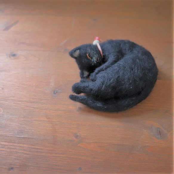 和カップ猫　黒猫　Φ10.5cm★全国発送一律４００円 9枚目の画像