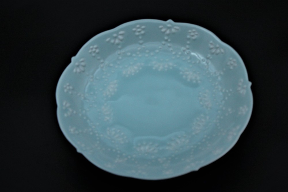 青磁華やぎ7寸コンポート・有田焼 お洒落な器