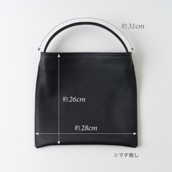 Mini Holiday bag レザーブラック 9枚目の画像