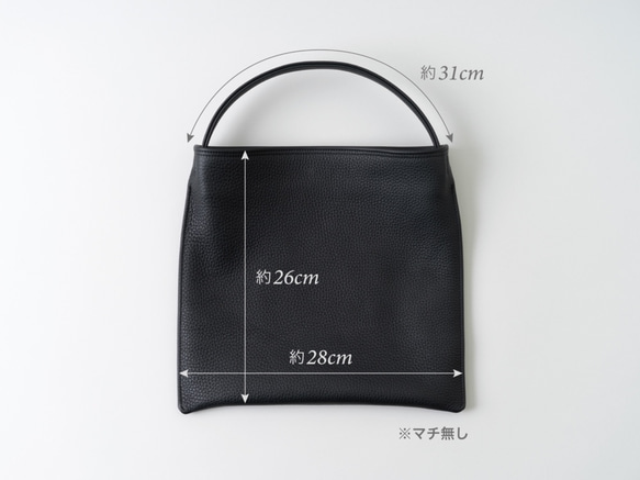 Mini Holiday bag レザーブラック 9枚目の画像