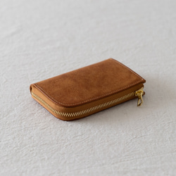 革の財布mini Cognac 2枚目の画像