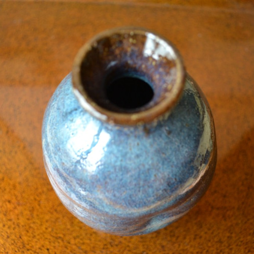 萩焼き お洒落な酒器セット 徳利＋ぐい吞み2個(ブルー