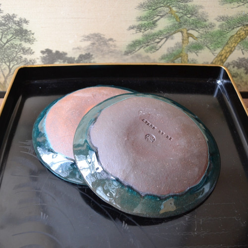 再入荷！】中皿2枚セット（ターコイズ）お得な2枚組 パスタ皿 お皿