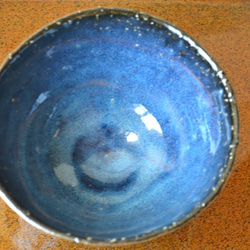 【特別提供価格】　青萩抹茶茶碗(コスモブルー)　茶碗　A　★萩焼き　 6枚目の画像