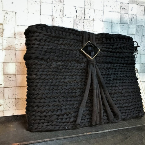 ♡ショルダーバック2way♡タッセル付 ズパゲッティ バッグ Tシャツヤーン