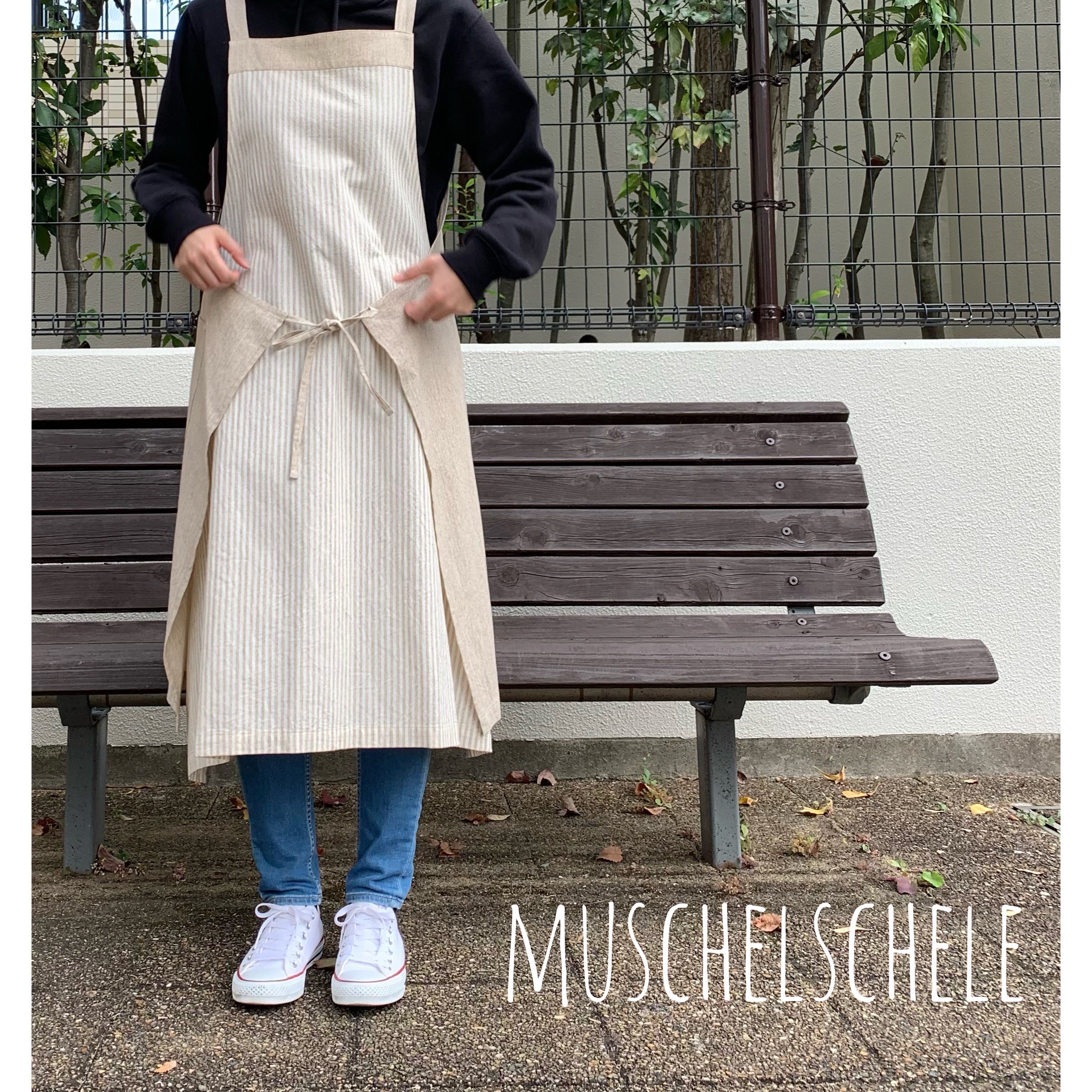 【bonjour diary】bleuet エプロンワンピース　4y bonjour diary】bleuet エプロンワンピース 4y