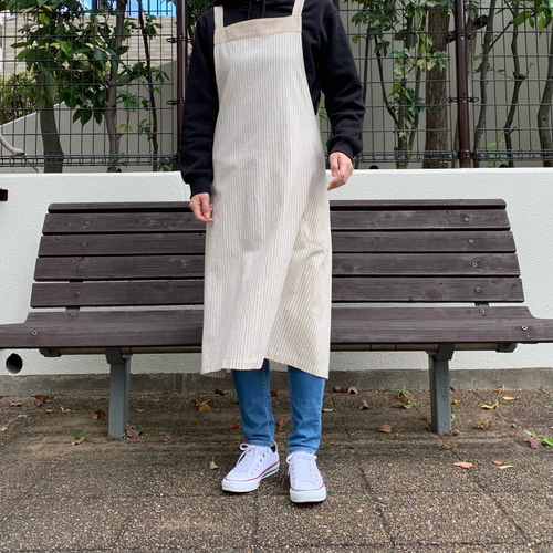 ◇コットン100％◇着たままお出かけできる4wayエプロンワンピース