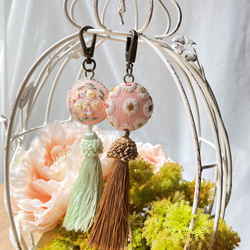 オーダーメイド】インテリア鏡餅のお座布団とミカン インテリア鏡餅の