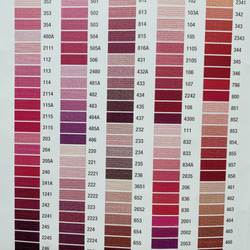 刺繍見本見積もり用 正絹（シルク）刺繍糸 見本帳