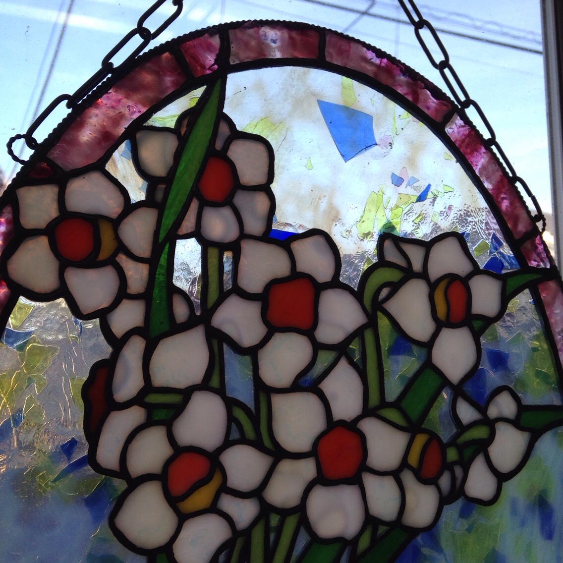 水仙のステンドグラス