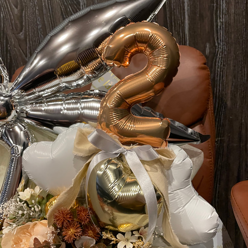 周年祝い】はさみ✂︎NUMBERギフト│美容室 美容院 はさみバルーン