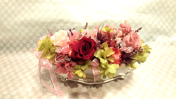プリザ　手作りキット＊ 初心者も簡単に手創り　プレゼント　 プリザーブドフラワー　　花材 2枚目の画像