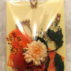 サシェ　送料込　香付　花　玄関飾　プレゼントに　アロマ香プリザ 3枚目の画像