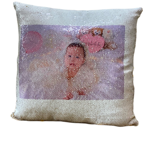 3つセット スマイリーフェイス リバーシブルクッション スパンコール