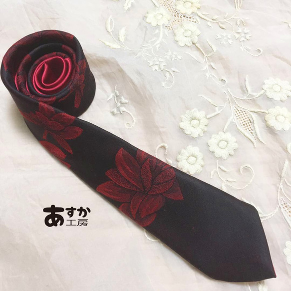 For men! Rose Tattoo**ネクタイ 2枚目の画像