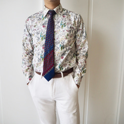 For Men !!花柄メンズシャツ*グレー 4枚目の画像