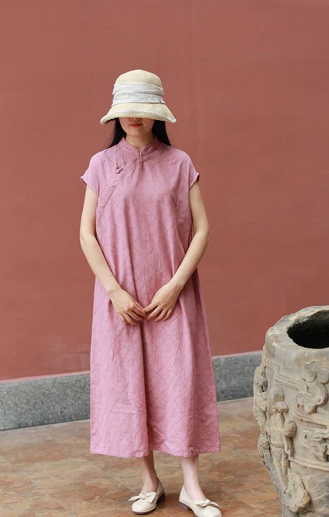 美品　ピンクハウス　ワンピース　セットアップ　ニット　チャイナボタン　花柄 PINK HOUSE - 美品 ピンクハウス ワンピース セットアップ