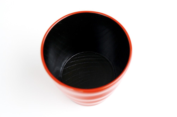 香川漆器自由杯（橙色） 第3張的照片